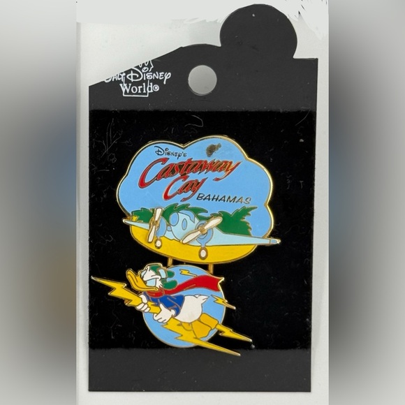 Disney Accessories - Disney Pin Trading Cruise Line DCL Donal Duck‎ Flying Plane Castaway Cay 2002-04